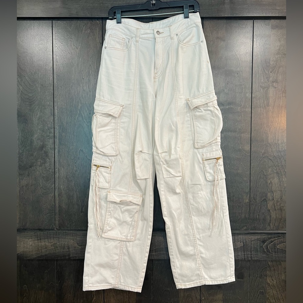 H&M Wide Leg Cargo Pants - Picture 2 of 8